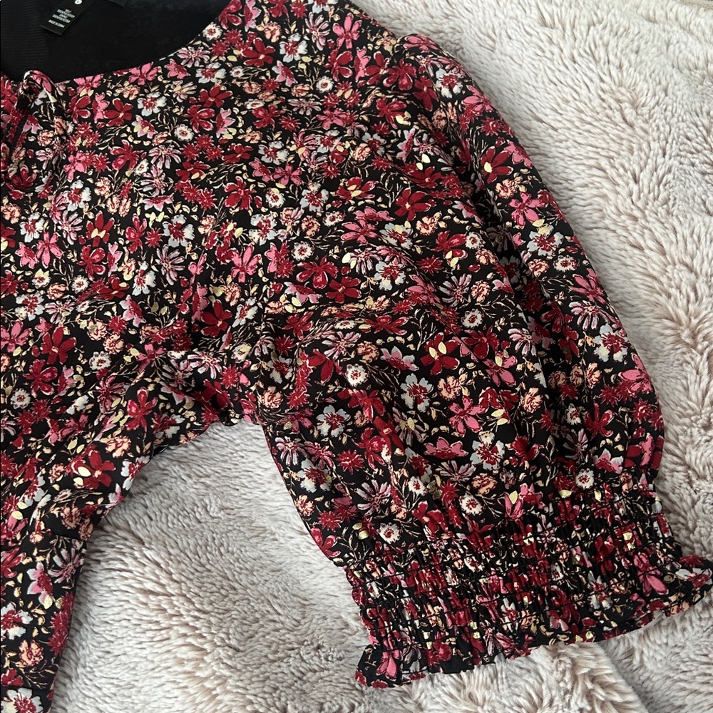 Aqua Floral Midi Dress - Picture 8 of 11
